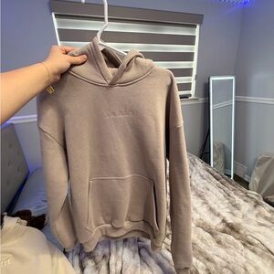 Women's Tan Hoodie Sweater